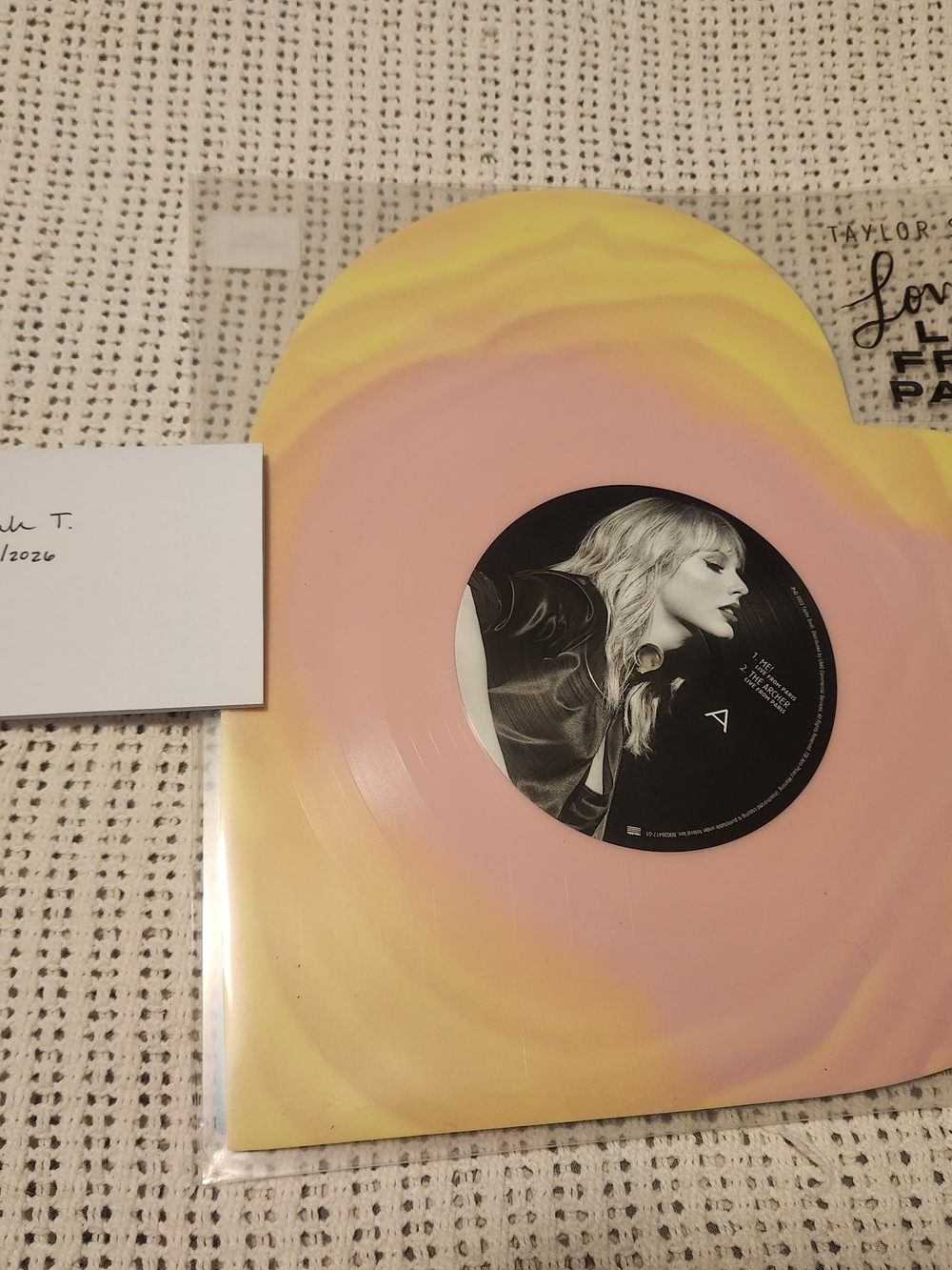 Lover Live From Paris Repress by Taylor Swift with Custom Gatefold